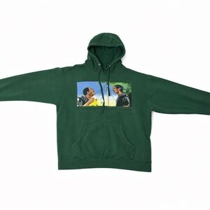 Forest Green Graphic Hoodie